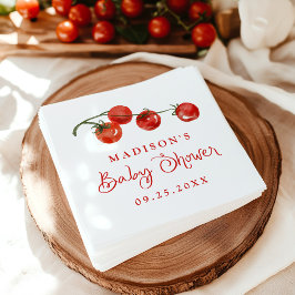 Cute Little Tomato Baby Shower Pappersservett