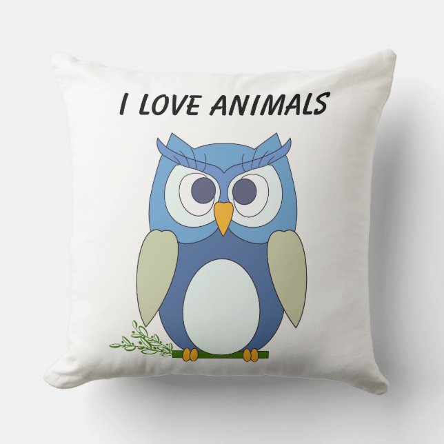 Cute Little Uggla Pillow Kudde (Framsida)