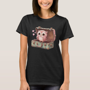 Cute Little Uggla Valetines Animal Kärlek 15 T Shirt