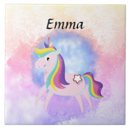 Cute little unicorn  kakelplatta