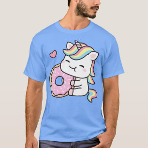 Cute Little Unicorn Kärlek Doughnut T Shirt