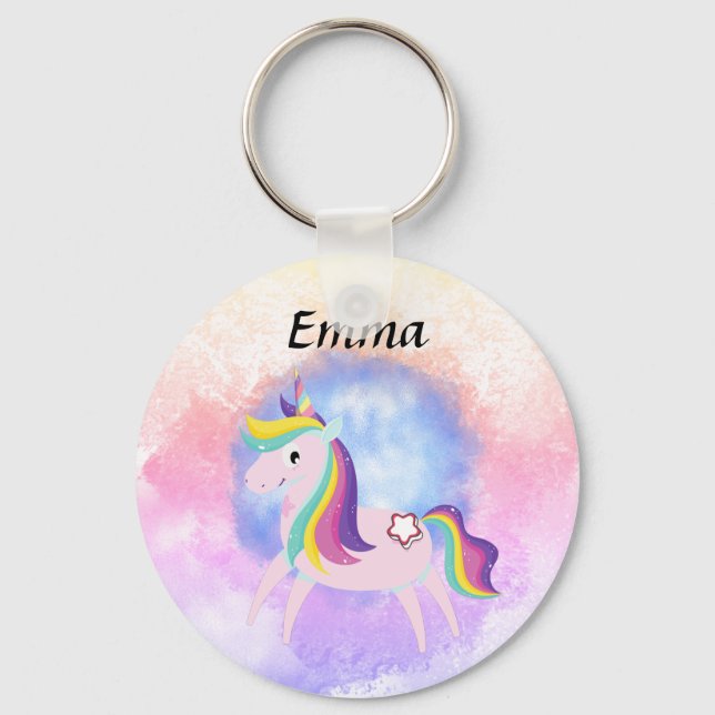 Cute Little Unicorn Nyckelring (Framsida)