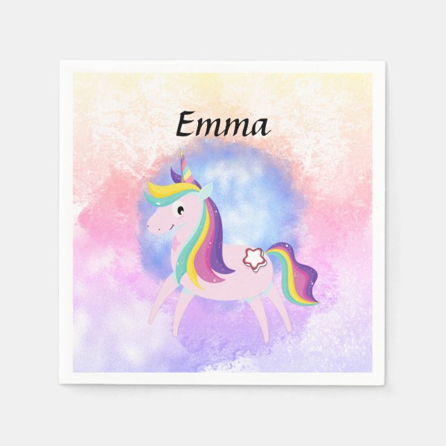 Cute little unicorn  pappersservett (Framsidan)
