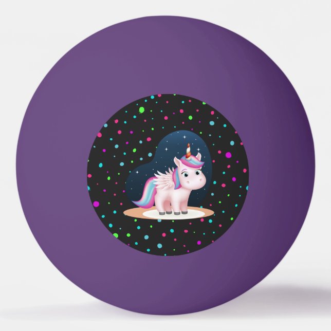 Cute Little Unicorn Pingisboll (Framsidan)