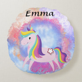 Cute little unicorn rund kudde