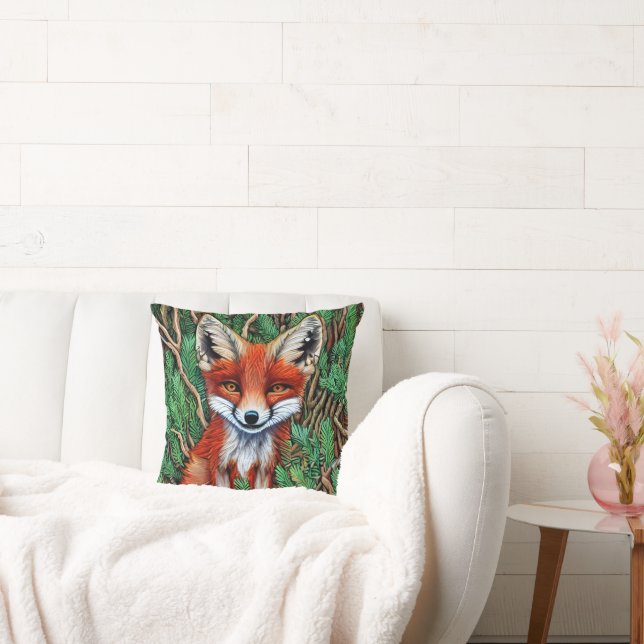 Cute Little vilderness Fox Kudde (Soffa)