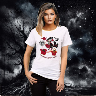Cute Little Wandering Witch Mamma Halloween Funky T Shirt