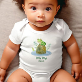 Cute Little Watercolor Frog Personlig T Shirt