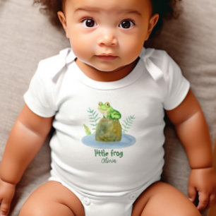 Cute Little Watercolor Frog Personlig T Shirt