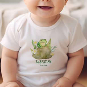 Cute Little Watercolor Frog Personlig T Shirt