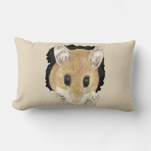 Cute Little Watercolor Pet Pocket Mouse Animal Art Lumbarkudde