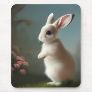 Cute Little White Bunny och Ro Musmatta