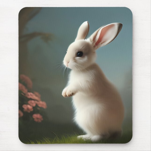 Cute Little White Bunny och Ro Musmatta (Framsidan)