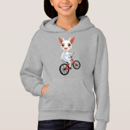 Cute Little white-get på en cykel T Shirt
