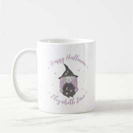 Cute Little Witch Children's Halloween Birthday Kaffemugg