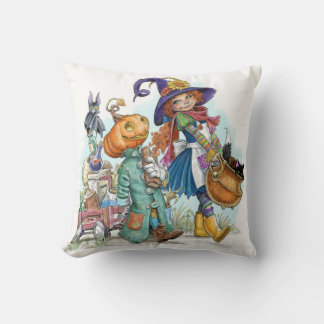 Cute Little Witch Halloween Dekorativ kudde