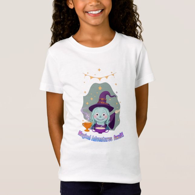 Cute Little Witch T Shirt (Framsida)