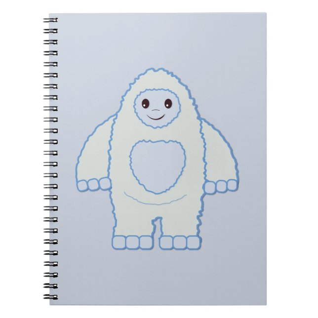 Cute Little Yeti Anteckningsbok (Framsidan)
