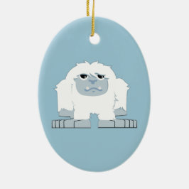 Cute Little Yeti Julgransprydnad Keramik