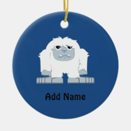 Cute Little Yeti Julgransprydnad Keramik