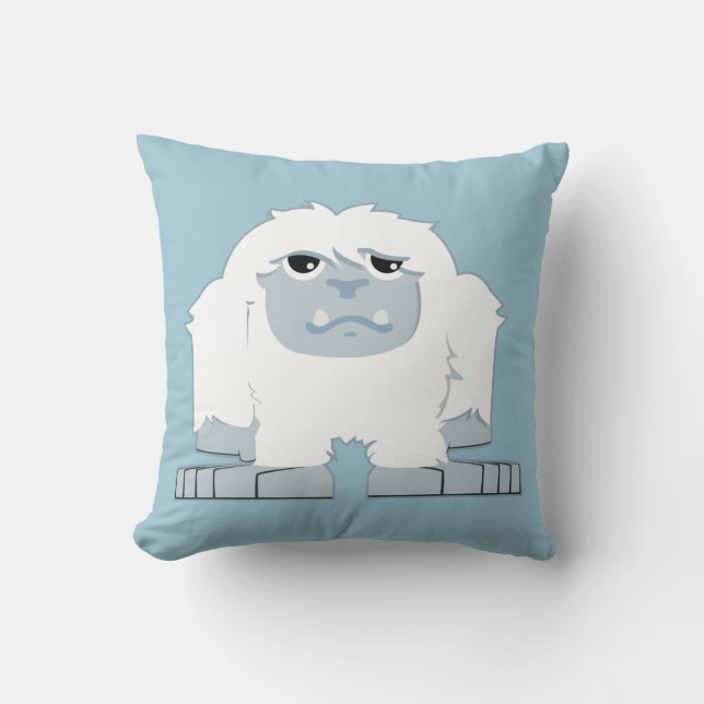 Cute Little Yeti Kudde (Framsida)