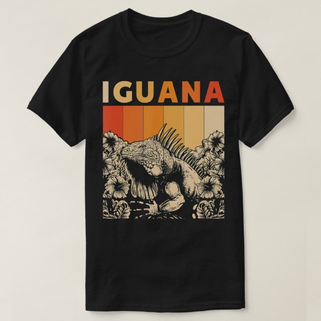 Cute Lizard Iguana Reptil Gift Iguana T Shirt (Design framsida)