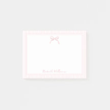 Cute Ljus rosa Bow och Rand Gräns