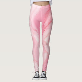 Cute Ljus rosa Marcular Leggings