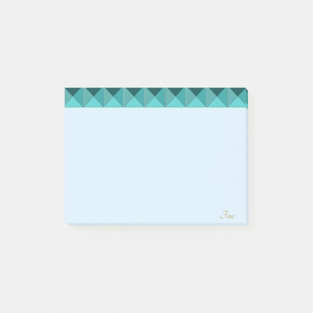 Cute Ljust grönt Mint Post-it Block (Framsida)