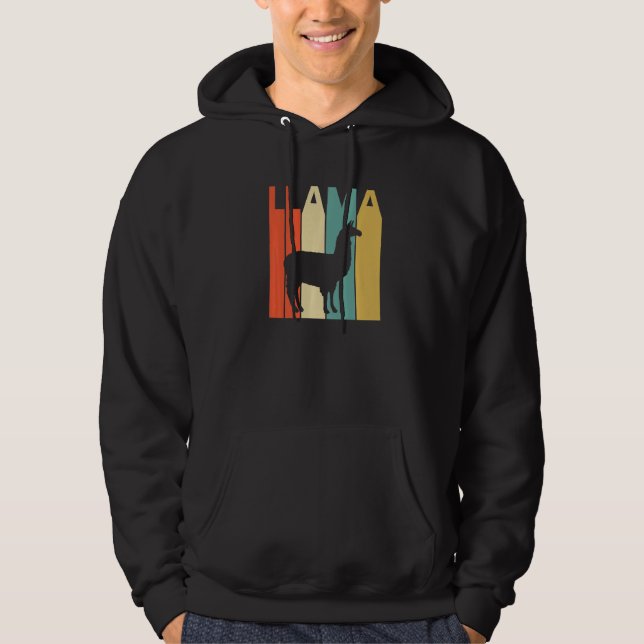 Cute Llama Animal Hoodie (Framsida)