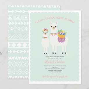 Cute, Llama babydusch Inbjudningar