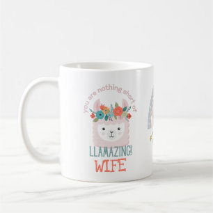 CUTE LLAMA Du är Fantastisk WIFE GIRLFRIEND NÅGON Kaffemugg