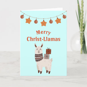 Cute Llama-julkort, Helgdag Helgkort