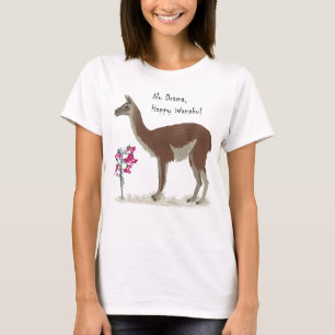 Cute Llama, lycklig Guanaco Peru T Shirt
