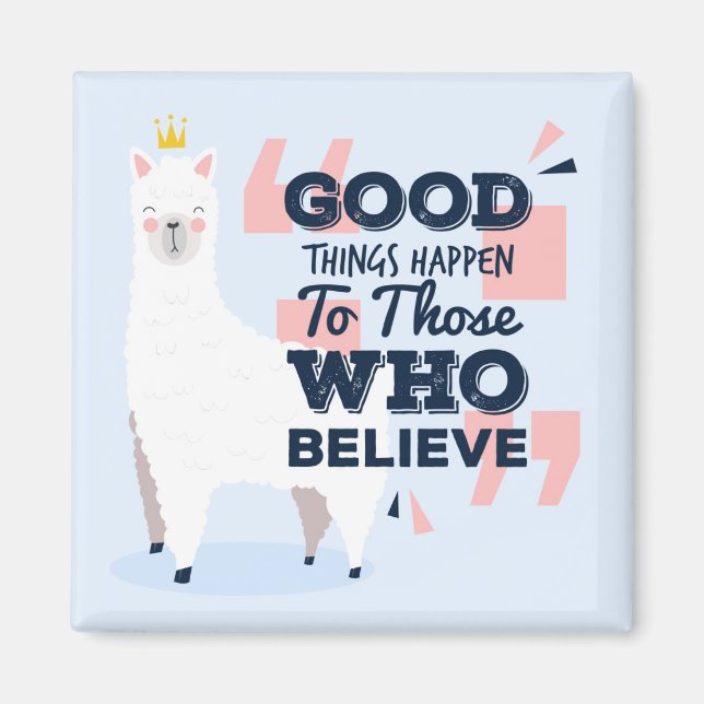 Cute Llama Magnet (Framsidan)