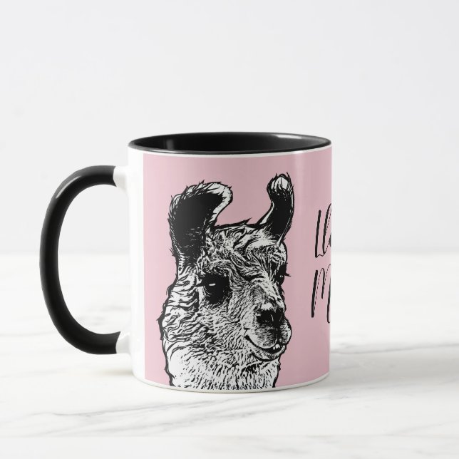 Cute Llama Mamma Mugg (Vänster)