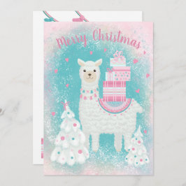 Cute Llama med julklappar