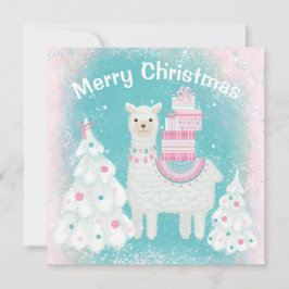 Cute Llama med julklappar