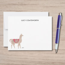 Cute Llama Personlig Boho Animal Artwork