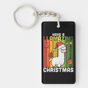 Cute Llama Pun-Helgdag Nyckelring
