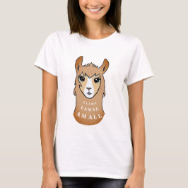 Cute Llama Queen T Shirt