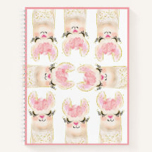 Cute Llama Rosa Watercolor