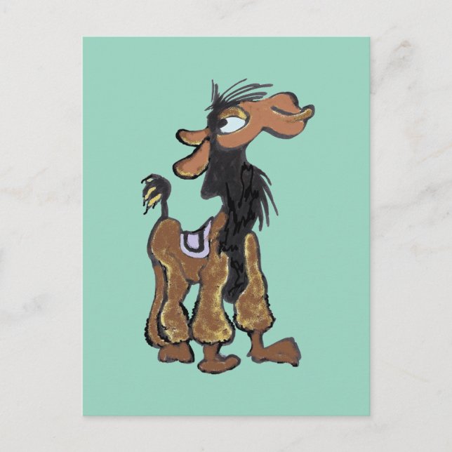 Cute Llama Tecknad DIY-vykort Helg Vykort (Framsida)