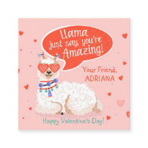 Cute Llama Valentine