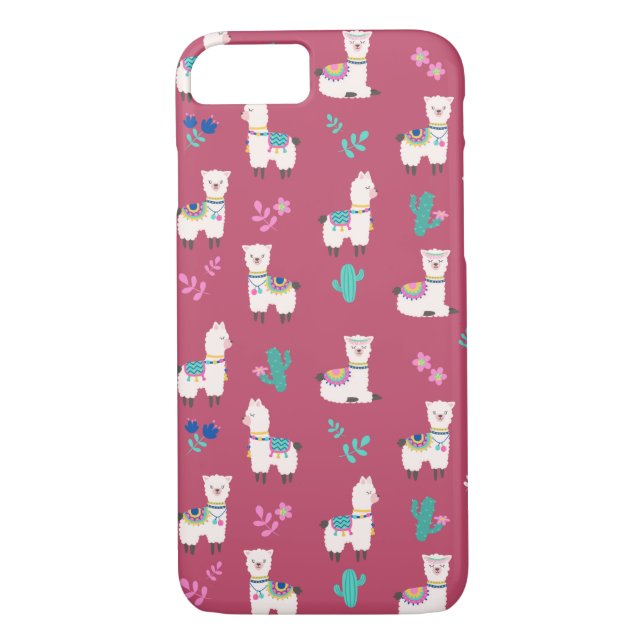 Cute Llamas Case-Mate iPhone Skal (Baksida)