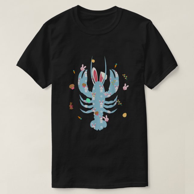 Cute Lobster Älskare Påskhare Costume Egg Eas T Shirt (Design framsida)