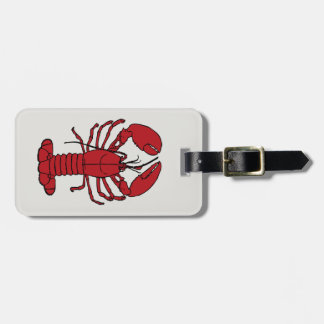 Cute Lobster Nautical-strandresetagg Bagagebricka