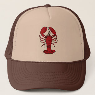 Cute Lobster Nautical truckerkeps