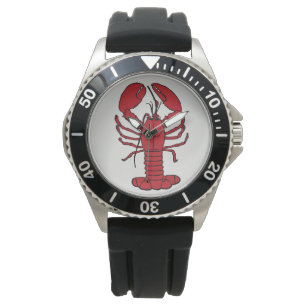 Cute Lobster Nautisk strand Armbandsur