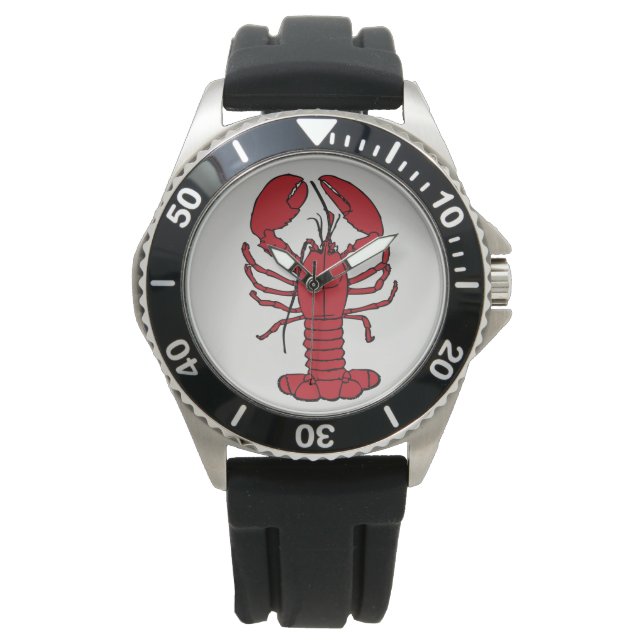 Cute Lobster Nautisk strand Armbandsur (Framsida)